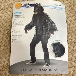 Full moon wolf costume